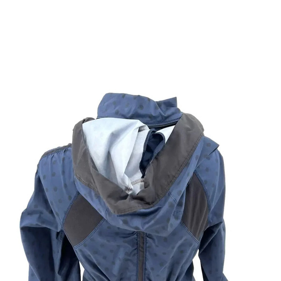 Lululemon Gather‎ And Sprint Jacket Ghost Dot Deep Navy Black / Black Size 4 - Picture 8 of 10